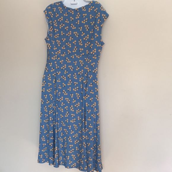 Anne Klein women’s cap sleeve floral V neck Julie Dress. - Picture 2 of 10